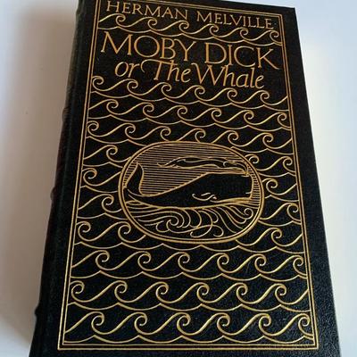 Moby Dick by Herman Melville Leather Bound Book