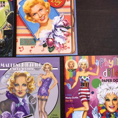Lot of seven paper doll books