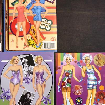 Lot of seven paper doll books