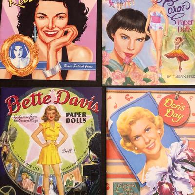 Lot of seven paper doll books