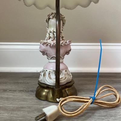ANTIQUE VICTORIAN FEMALE PORCELAIN Lamp