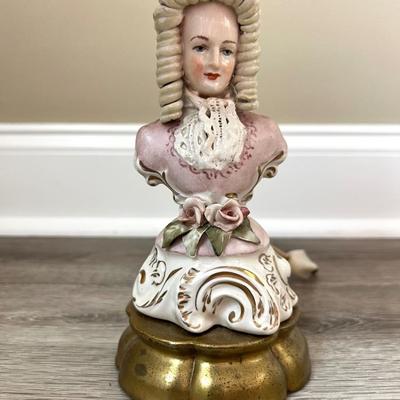 ANTIQUE VICTORIAN FEMALE PORCELAIN Lamp