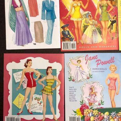 Lot of 7 Paper Doll books