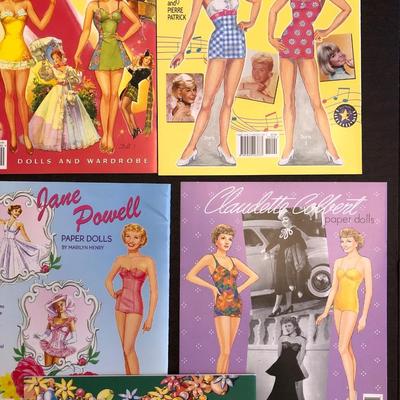 Lot of 7 Paper Doll books