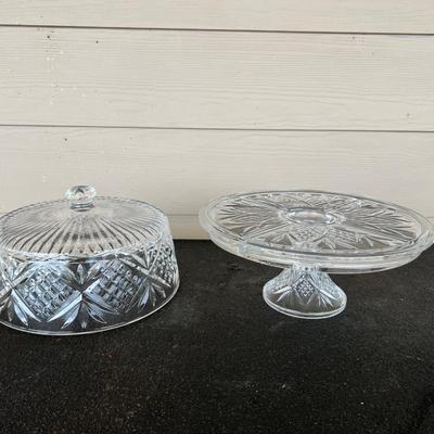 SHANNON  CRYSTAL 4 in 1   CAKE PLATE