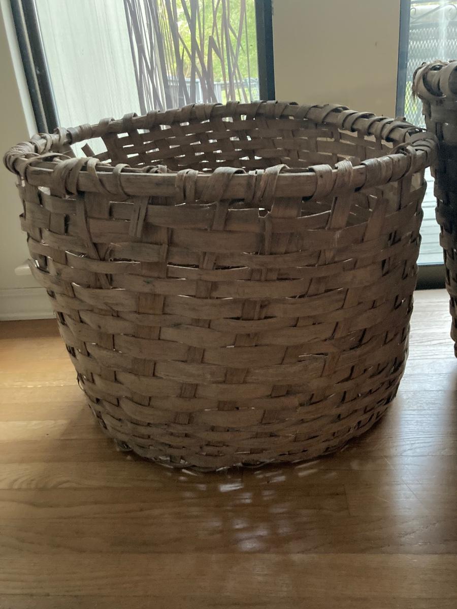 HUGE antique bushel basket A