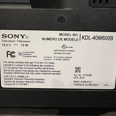 SONY 40â€ SMART TV with Remote & Wall Mount