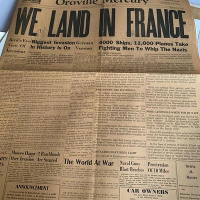 Old newspapers front page -Doolittle