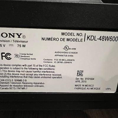 SONY 48â€ SMART TV with Remote & Wall Mount