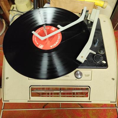 Wards Airline Solid State Stereo Record Player Tested Working