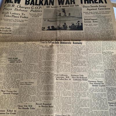Newspaper Lot-Balkan War