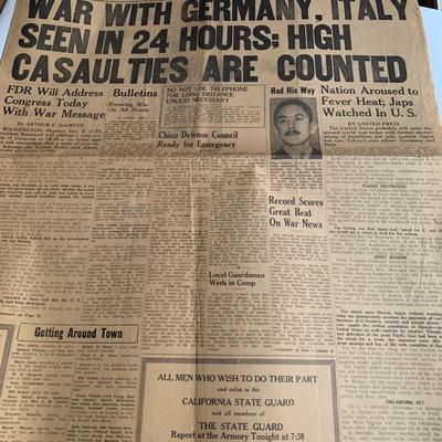 Newspaper -War with Germany