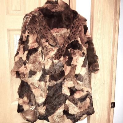 LADIES BROWN FUR JACKET