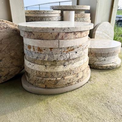 OVER 60 GRANITE? MARBLE? Oval & Round Cut * Read Detail