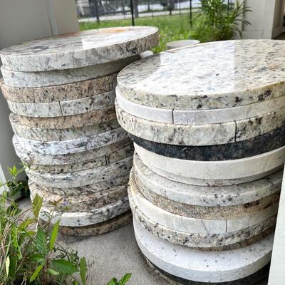OVER 60 GRANITE? MARBLE? Oval & Round Cut * Read Detail