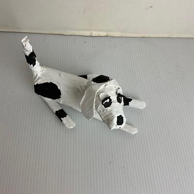 1704 Folk Art of Paper-Mache Dog Figure by MAMA GIRL