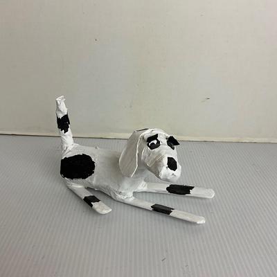 1704 Folk Art of Paper-Mache Dog Figure by MAMA GIRL