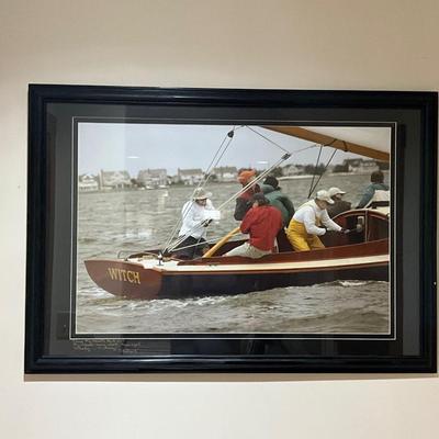 1705 Signed and Numbered Print of Racing Boat "Witch" 2004