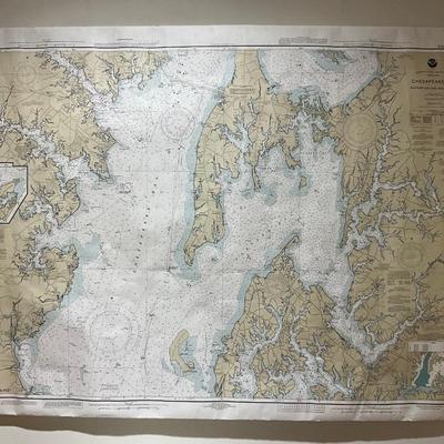 1708 Chesapeake Bay & South River Map