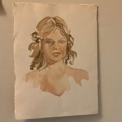 1720 Three Unframed Watercolors by Marlen Binder