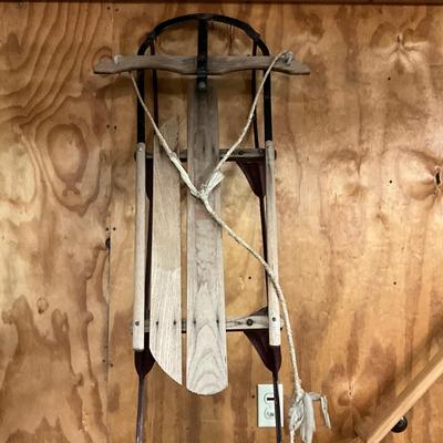 1722 Two Vintage Sleds
