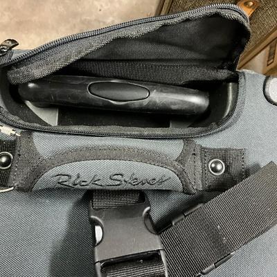 1735 Rick Steves Black Rolling Carry On Bag