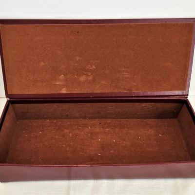 Lot #8  Vintage Red Leatherette Box