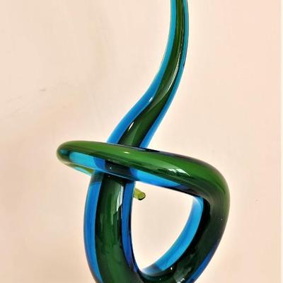 Lot #9  Mid Century Art Glass Sculpture