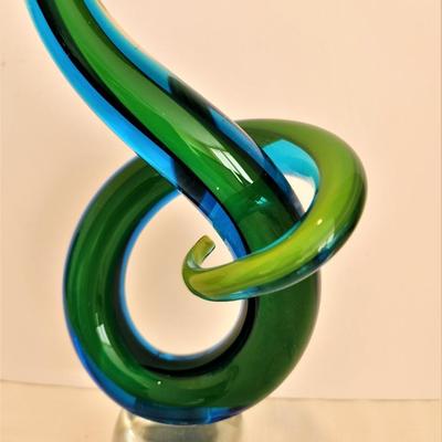 Lot #9  Mid Century Art Glass Sculpture