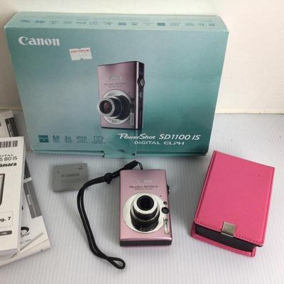 1746 Canon Powershot Digital Elph Pink SD1100 IS