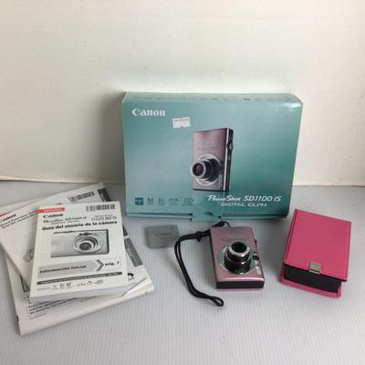 1746 Canon Powershot Digital Elph Pink SD1100 IS
