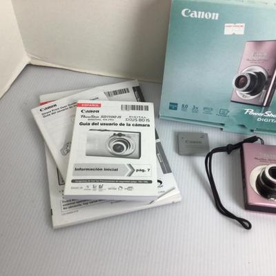 1746 Canon Powershot Digital Elph Pink SD1100 IS
