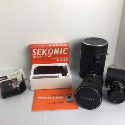 1749 Solinger Camera Lens Lot SEKONIC
