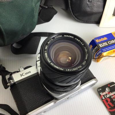 1751 PENTAX K 1000 Lot Lowepro