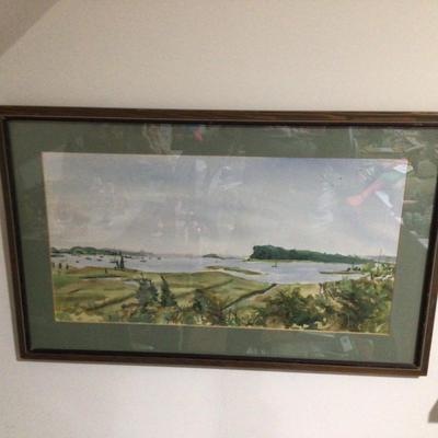 1754 Framed Landscape Watercolor Lot