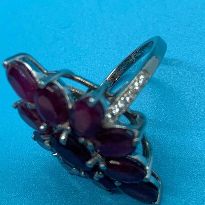 7.44 ct Ruby Cocktail Ring 6 3/4 size