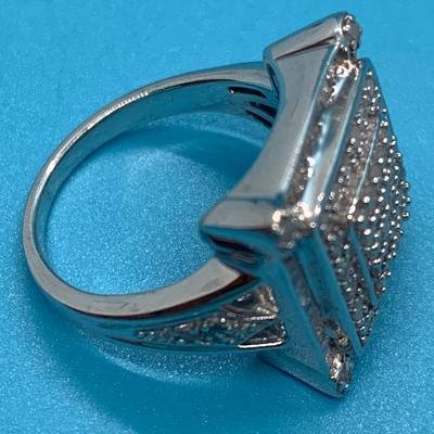 Princess Cut 1.00 ct Diamond size 8