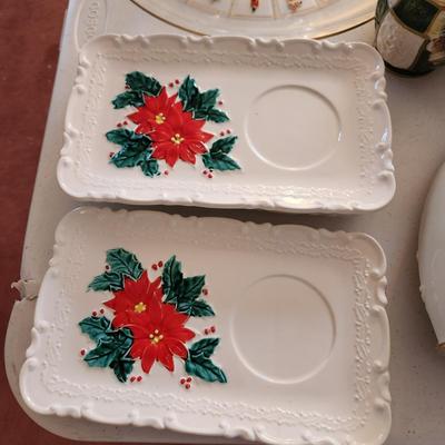 Christmas serving ware Plates, Cups, Mugs, Lenox