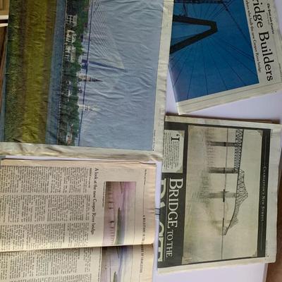 Newspapers - Huntley, Space Shuttle, New Cooper River Bridge