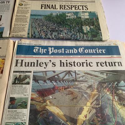 Newspapers - Huntley, Space Shuttle, New Cooper River Bridge