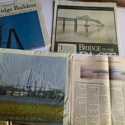 Newspapers - Huntley, Space Shuttle, New Cooper River Bridge