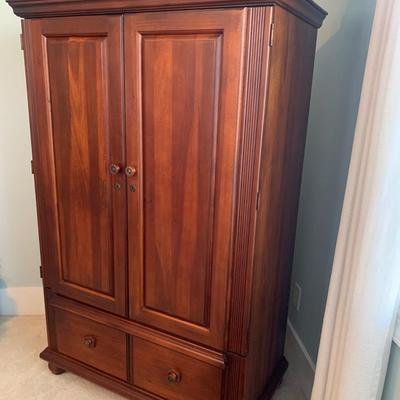 Virginia House Cherry wood armoire 65â€H 42â€W 22â€depth