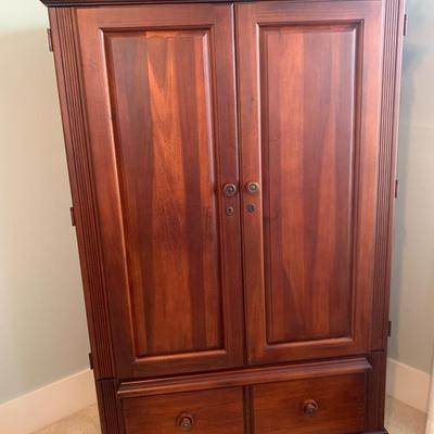 Virginia House Cherry wood armoire 65â€H 42â€W 22â€depth