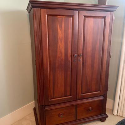 Virginia House Cherry wood armoire 65â€H 42â€W 22â€depth