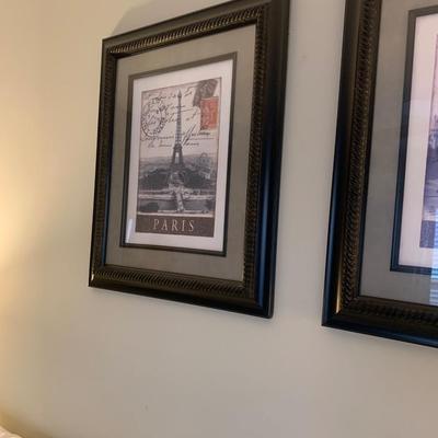 Paris & Roma prints- plastic frames 24.5â€H 20â€W