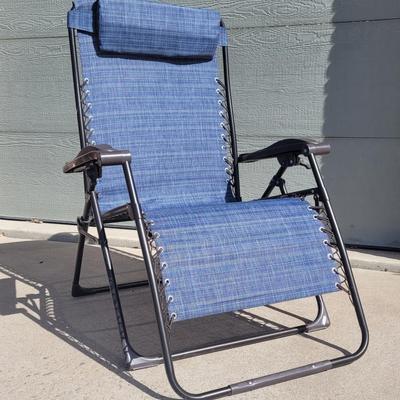 Lot 1: Zero Gravity Chair Outdoor Lounge Chair #1
