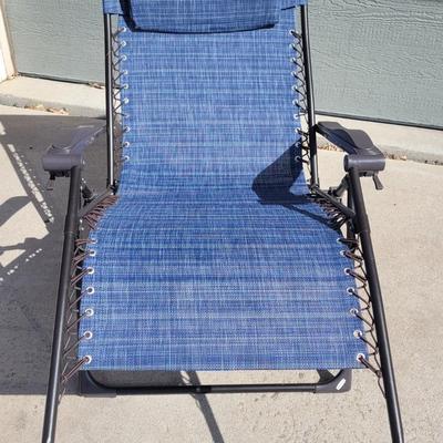 Lot 2: Patio Zero Gravity Chair Outdoor Lounge Chair #2