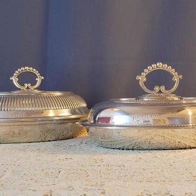 Lot 23: (2) Serving Dishes with Lids