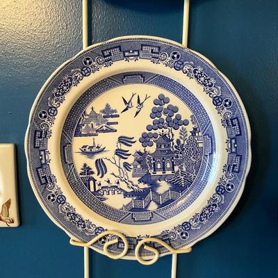 048 Set of 6 Spode Blue & White Blue Room Georgian Collection Plates