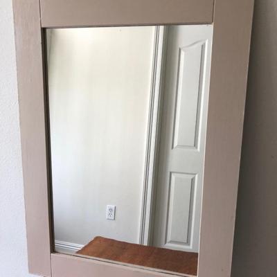 Large wall mirror ecru color